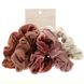 Резинки для волос из бархата, розовые/пудровые, Kitsch, 5 шт. фото