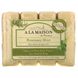 Мыло для рук и тела, с ароматом розмарина и мяты, A La Maison de Provence, 4 куска, 3.5 унций (100 г) каждый фото