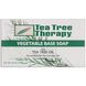 Мыло на растительной основе с маслом чайного дерева, брусок, Tea Tree Therapy, 3.9 унций (110 г) фото