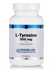 Тирозин Douglas Laboratories (L-Tyrosine) 500 мг 100 капсул купить в Киеве и Украине