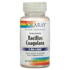 Пробіотики Solaray (Bacillus Coagulans) 5 мільярдів 60 вегетаріанських капсул
