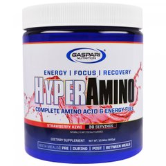 Амінокислотний комплекс Gaspari Nutrition (HyperAmino) 300 г зі смаком полуниці-ківі