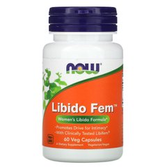 Рослинна формула для жінок Now Foods (Libido Fem) 60 вегетаріанських капсул