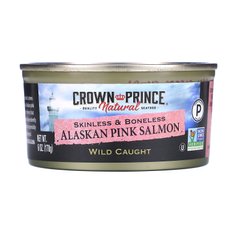 Горбуша, Pacific Pink Salmon, без кожи и костей, Crown Prince Natural, 6 унций (170 г) купить в Киеве и Украине