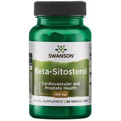 Бета-ситостерол, Beta-Sitosterol, Swanson, 320 мг 30 капсул купить в Киеве и Украине