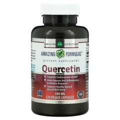 Кверцетин Amazing Nutrition (Quercetin) 500 мг 120 рослинних капсул