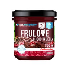 Натуральні солодощі желе в шоколаді вишня Allnutrition (Frulove Choco In Jelly Cherry) 300 г