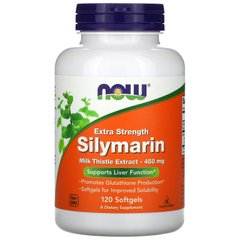 Розторопша екстракт Now Foods (Silymarin) 120 м'яких желатинових капсул