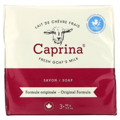 Caprina, Свіже козяче молоко, мило, оригінальна формула, 3 батончики