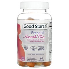 Gerber, Good Start, Prenatal Nourish Plus, мультивітаміни, лимон, бузина та апельсин з натуральним смаком, 90 жувальних цукерок