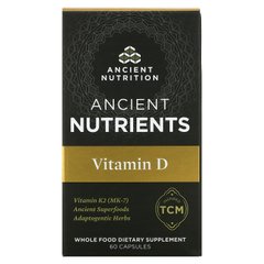 Axe / Ancient Nutrition, Ancient Nutrients, вітамін D, 5000 МО, 60 капсул