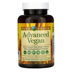 Веганські вітаміни Pure Vegan (Advanced Vegan) 60 капсул