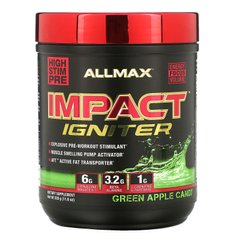 Передтренувальний комплекс ALLMAX Nutrition (Impact Igniter Pre-Workout) 325 г зі смаком зеленого ябЦибуляа