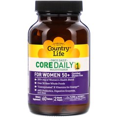Мультивитамины для женщин 50+ Country Life (Core Daily-1 For Women 50+) 60 таблеток купить в Киеве и Украине