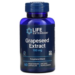 Екстракт виноградних кісточок Life Extension (Grapeseed Extract) 100 мг 60 капсул