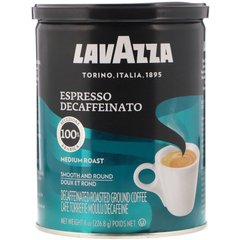 Молотый кофе без кофеина, эспрессо, LavAzza Premium Coffees, 8 унций (226,8 г) купить в Киеве и Украине