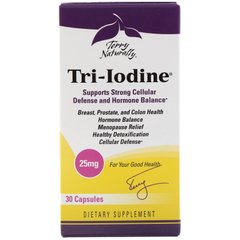 Три-йод, Tri-Iodine, EuroPharma, Terry Naturally, 25 мг, 30 капсул купить в Киеве и Украине