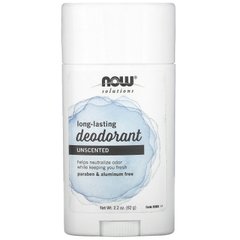 Дезодорант тривалої дії без запаху Now Foods (Deodorant) 62 г