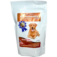 K9 Immunity Plus, для собак, мягкие жевательные пластинки со вкусом печени и рыбы, Aloha Medicinals Inc., 60 пластинок купить в Киеве и Украине