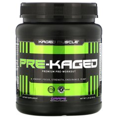 Преміум амінокислоти перед тренуванням, виноград, PRE-KAGED, Premium Pre-Workout, Grape, Kaged Muscle, 574 г