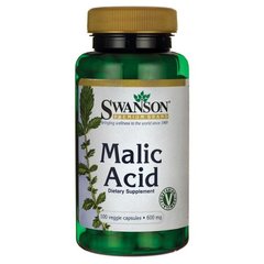 Яблучна кислота Swanson (Malic Acid) 600мг 100 капсул