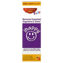 NDF "Щастя", виводить небажані мікроорганізми та токсини, для дітей, персиковий смак, Bioray Inc, 60 мл