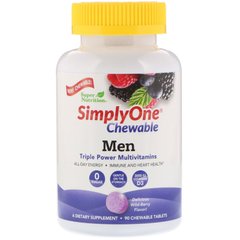 Мультивітаміни для чоловіків смак ягід Super Nutrition (Men Multivitamin) 90 жувальних таблеток