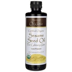 Кунжутна олія сертифікована органічна Swanson (Certified Organic Sesame Seed Oil) 475 мл