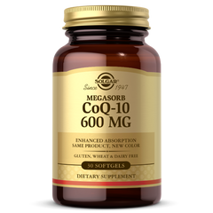 Коензим Q10 Мегасорб Solgar (Megasorb CoQ-10) 600 мг 30 гелевих капсул