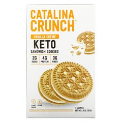 Catalina Crunch, Кето-сендвіч-печиво, ванільний крем, 16 печива, 6,8 унції (193 г)
