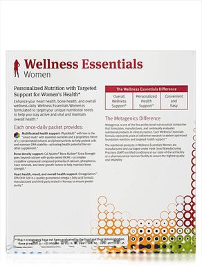 Жіночі мультивітаміни Metagenics (Wellness Essentials Women) 30 пакетиків
