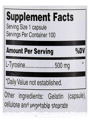 Тирозин Douglas Laboratories (L-Tyrosine) 500 мг 100 капсул