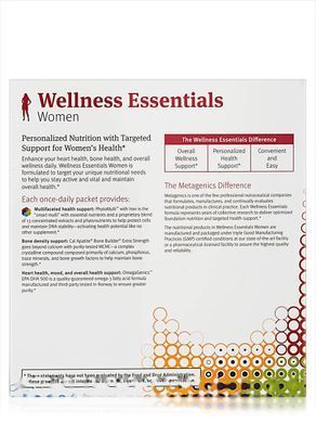 Womens Multivitamins Metagenics (Wellness Essentials Women) 30 packets