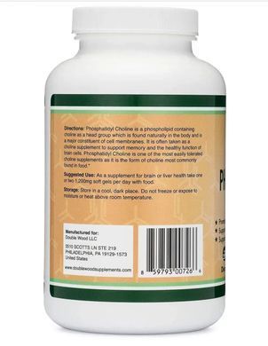 Double Wood Phosphatidylcholine Memory and Focus Support (210 capsules)