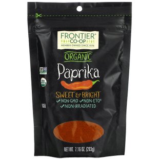 Frontier Natural Products, Органический перец, сладкий и яркий, 7,16 унции (203 г) купить в Киеве и Украине