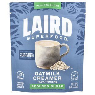 Laird Superfood, Oatmilk Creamer + Adaptogens, Reduced Sugar, 8 oz (227 g) купить в Киеве и Украине