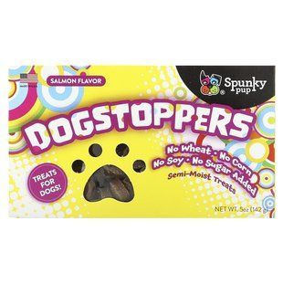 Spunky Pup, DogStoppers, Treats for Dogs, Salmon, 5 oz (142 g) купить в Киеве и Украине