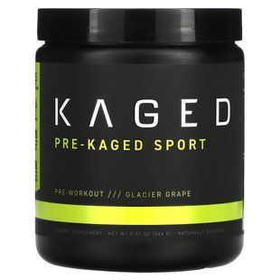 Kaged Muscle, PRE-KAGED Sport, формула для тренировок перед тренировкой, ледяной виноград, 9,31 унции (264 г) купить в Киеве и Украине