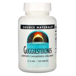 Гуггулстероны, Guggulsterones, Source Naturals, 37,5 мг, 120 таблеток купить в Киеве и Украине