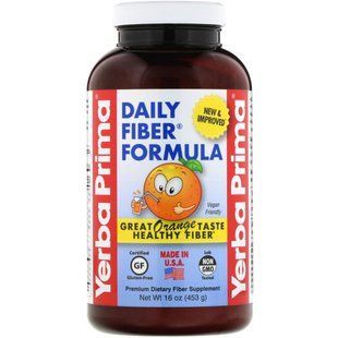 Смесь клетчатки Daily Fiber, вкус апельсина, Yerba Prima, 340 г купить в Киеве и Украине