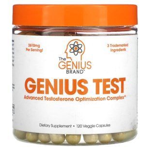 The Genius Brand, Genius Test, покращений комплекс для підвищення рівня тестостерону, 120 рослинних капсул
