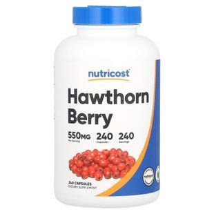 Nutricost, Hawthorn Berry, 550 mg, 240 Capsules купить в Киеве и Украине