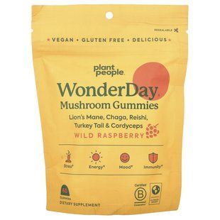 Plant People, WonderDay&reg;, Mushroom Gummies, Wild Raspberry, 60 Gummies купить в Киеве и Украине