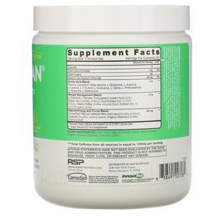 Amino acids, cucumber lemon, RSP Nutrition, 225 g