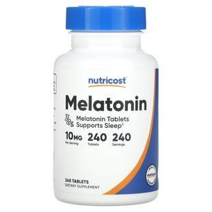 Nutricost, Melatonin, 10 mg, 240 Tablets купить в Киеве и Украине