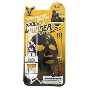 Elizavecca, Milky Piggy Cyborg, Black Charcoal Honey Deep Power Ringer Beauty Mask Pack, 1 Sheet Mask, 0.78 fl oz (23 ml) купить в Киеве и Украине