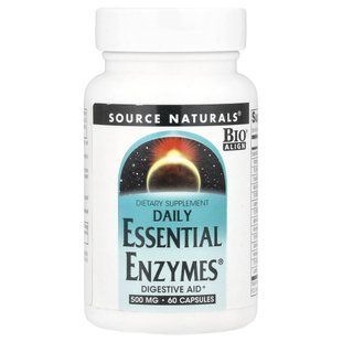 Source Naturals, Daily Essential Enzymes&reg;, 500 mg, 60 Capsules