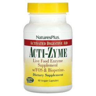 NaturesPlus, Acti-Zyme, активована підтримка травлення, 90 веганських капсул