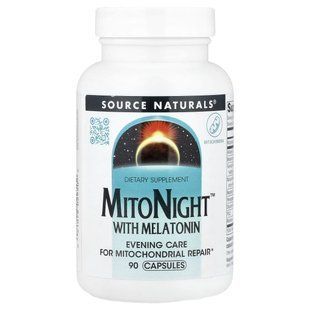 Комплекс для сну з мелатоніном Source Naturals (MitoNight With Melatonin) 90 капсул