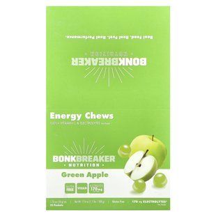 Bonk Breaker, Energy Chews, Green Apples, 10 Packets, 1.76 oz (50 g) Each купить в Киеве и Украине